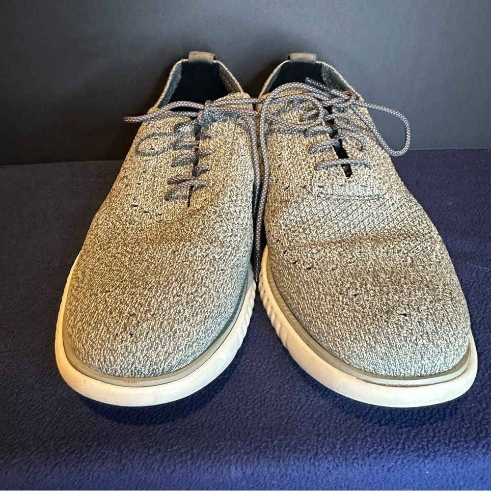 Cole Haan Zerogrand Gray Oxfords - Picture 4 of 8